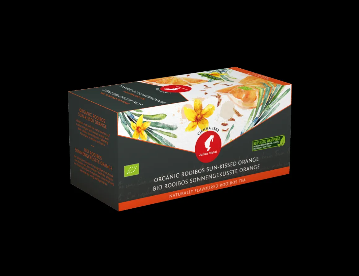 Julius Meinl Leaf Bags>Bio Rooibos Sonnengeküsste Orange - 20 Teebeutel