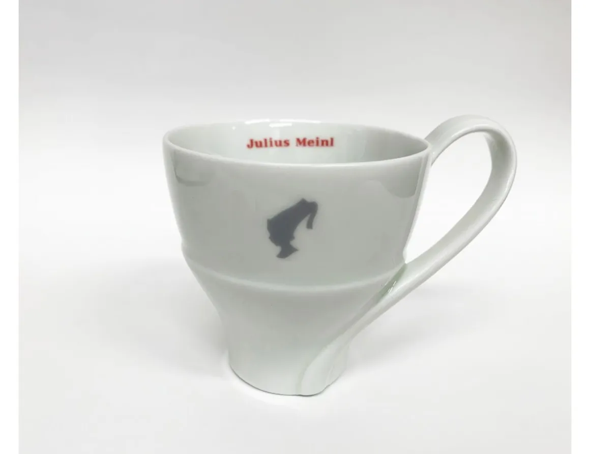 Julius Meinl Kaffee Tassen>Präsident MelangeTasse (Rot)